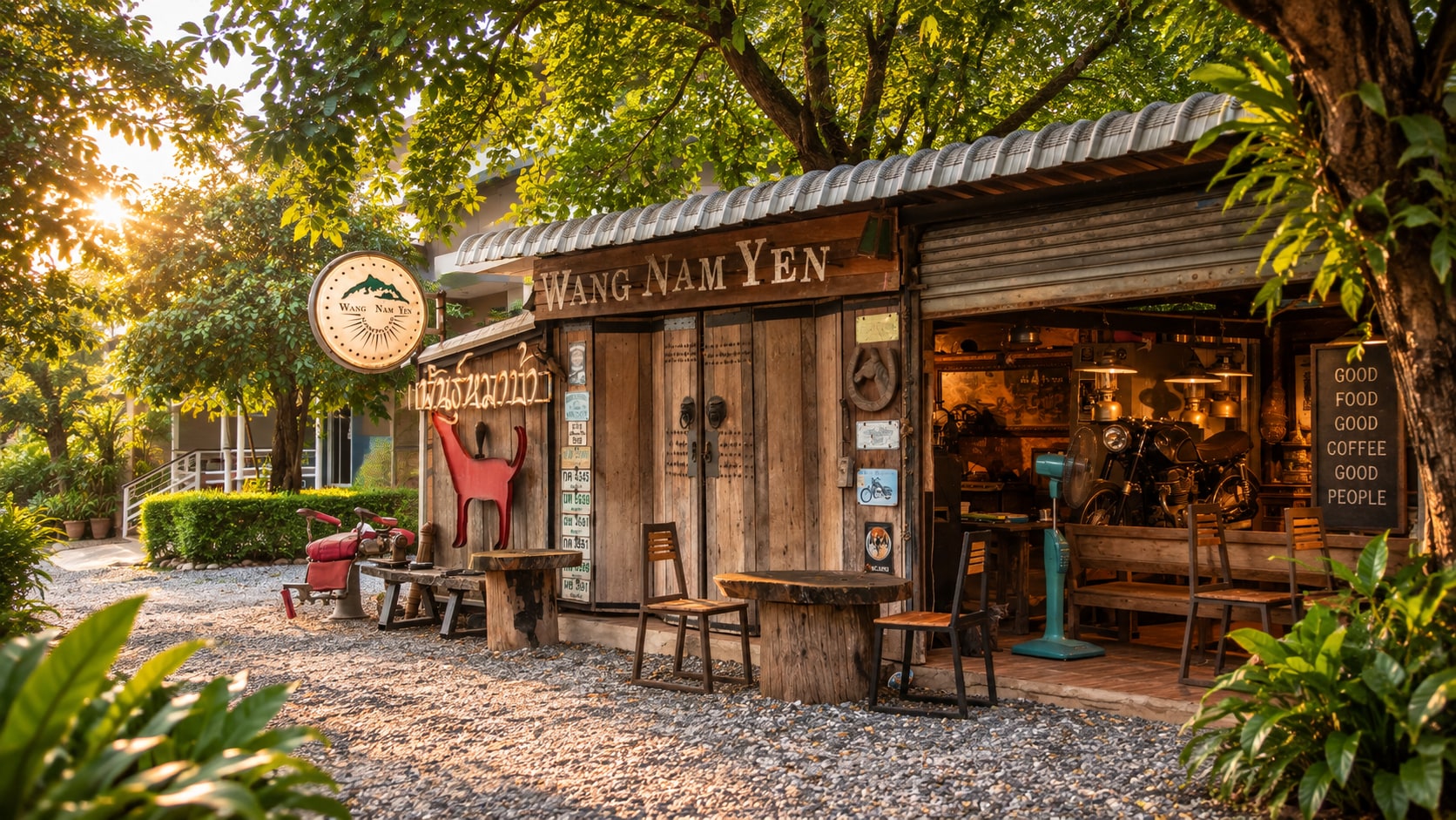 Hin26 timber pavilion at Wang Nam Yen Hill